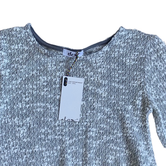 Girls Grey Sweater Top with Lacey Inserts - 10 Years old - Picture 5 of 6